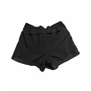 Athleta Mesh Racer Run Short Black 1X Athletic Running Shorts